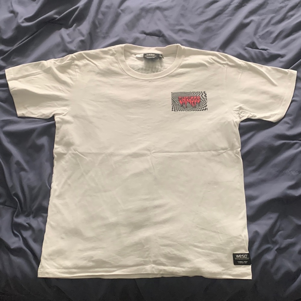 wesc white graphic t shirt